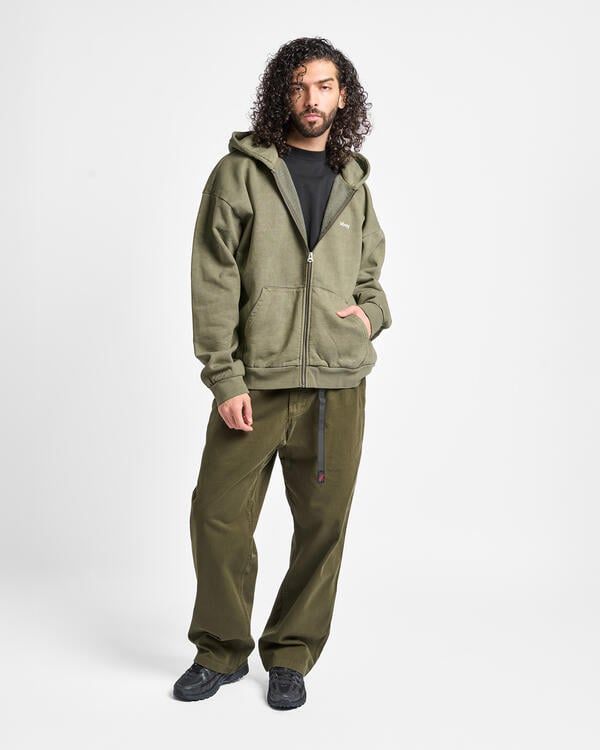 Obey LOWERCASE PIGMENT ZIP HOOD | 112460019-DLN | AFEW STORE